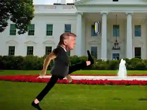 Jwèt Trump Wobble Walk Challenge sou entènèt