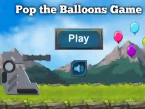 Jwèt Pop The Balloons Game sou entènèt