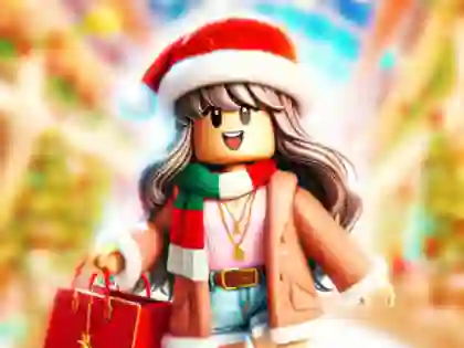 Jwèt Jigsaw Puzzle: Roblox Christmas Mall sou entènèt