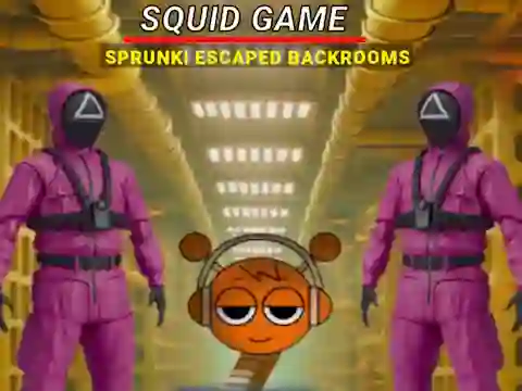 Jwèt Squid Game Sprunki Escaped Backrooms sou entènèt