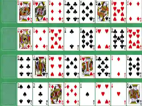Jwèt Cards: Solitaire Carpet sou entènèt