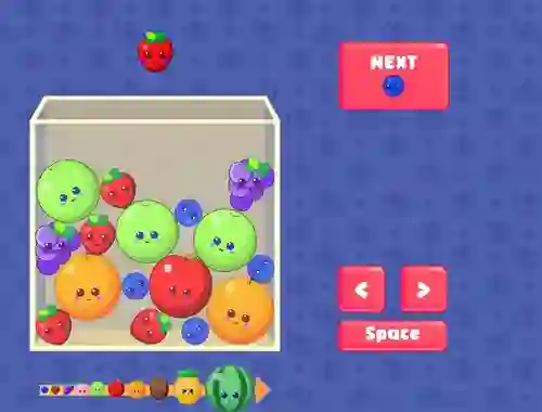 Jwèt Fruit Merge sou entènèt