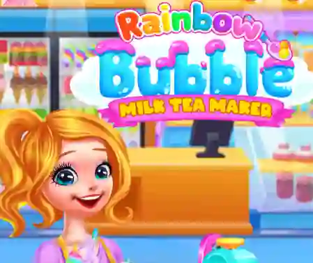 Jwèt Rainbow Bubble Milk Tea Maker sou entènèt