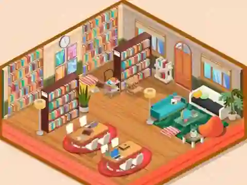 Jwèt Decor: My Library sou entènèt