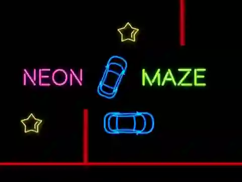 Jwèt Neon Car Maze sou entènèt