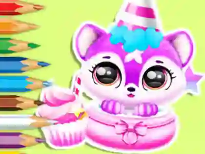 Jwèt Coloring Book: Baby Fluff's Birthday sou entènèt