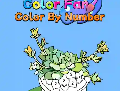 Jwèt Color Fan Color By Number sou entènèt