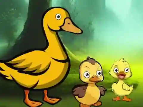 Jwèt Duck Family Reach Pond sou entènèt