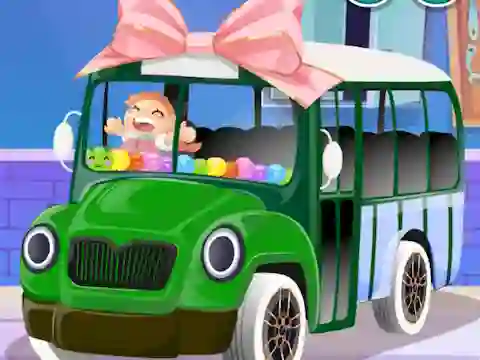 Jwèt Decor: School Bus sou entènèt