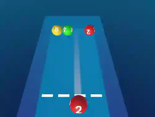 Jwèt Merge The Balls 2048 Billiards! sou entènèt
