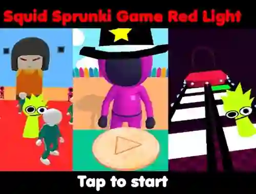 Jwèt Squid Sprunki Game Red Light sou entènèt