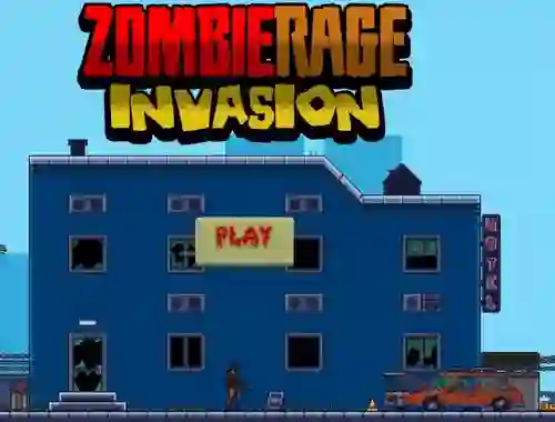 Jwèt Zombie Rage Invasion sou entènèt