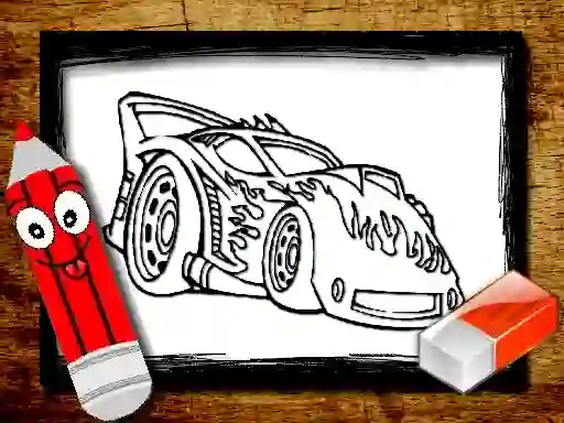 Jwèt Back To School Car Coloring Book sou entènèt