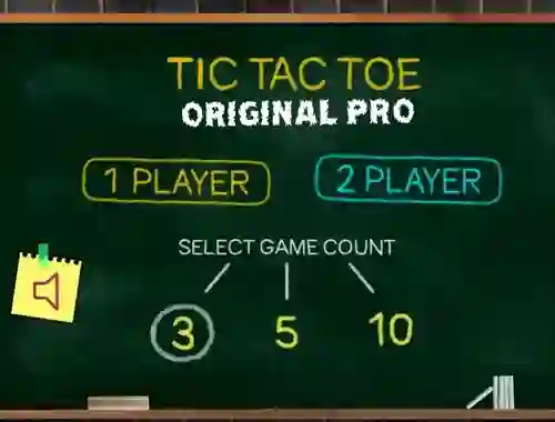 Jwèt Tic Tac Toe Original Pro sou entènèt