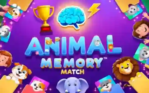 Jwèt Animal Memory Match sou entènèt