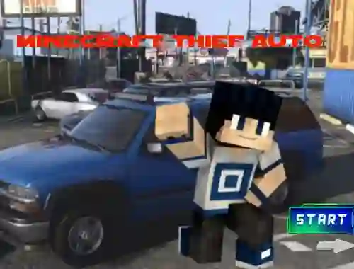 Jwèt Minecraft Thief Auto sou entènèt