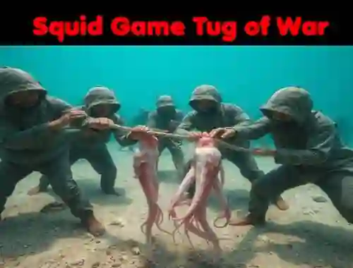 Jwèt Squid Game Tug Of War sou entènèt