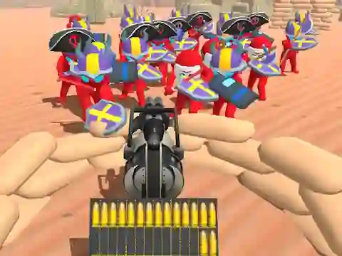 Jwèt Bullet Army Run sou entènèt