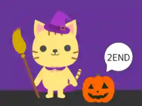 Jwèt Cat and Halloween Escape sou entènèt