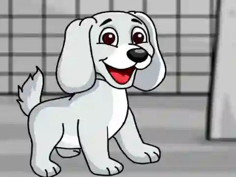 Jwèt Rescue the White Puppy from Cage sou entènèt