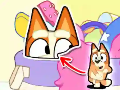 Jwèt Jigsaw Puzzle: Bluey Hide & Seek sou entènèt