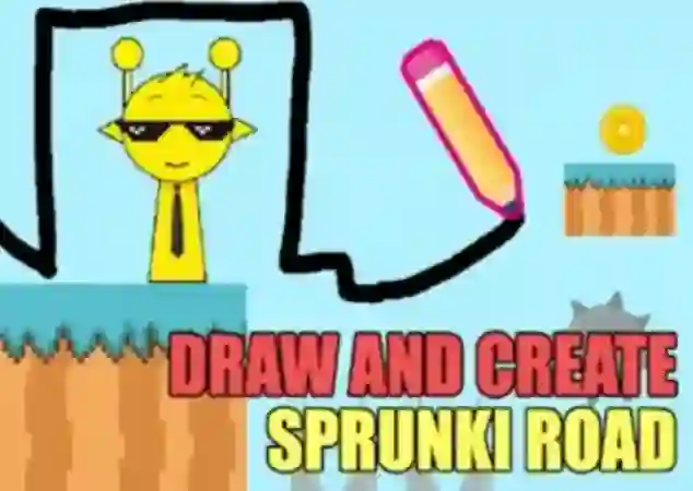 Jwèt Draw And Create Sprunki Road sou entènèt