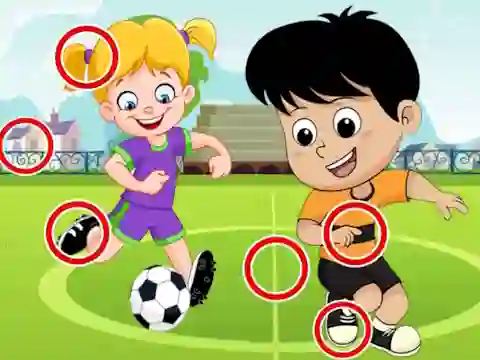 Jwèt Soccer Differences sou entènèt