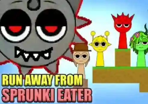 Jwèt Run Away From Sprunki Eater sou entènèt