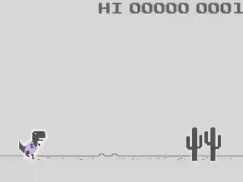 Jwèt Dinosaur Jump sou entènèt