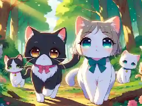 Jwèt Adventure of Kittens sou entènèt