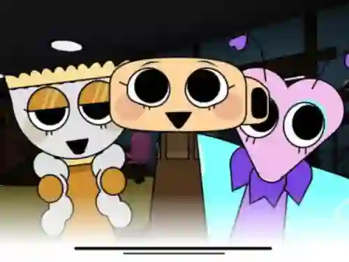 Jwèt Sprunki x Dandy's World 2 sou entènèt