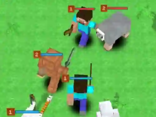Jwèt Minecraft: Create a Monster and Fight! sou entènèt