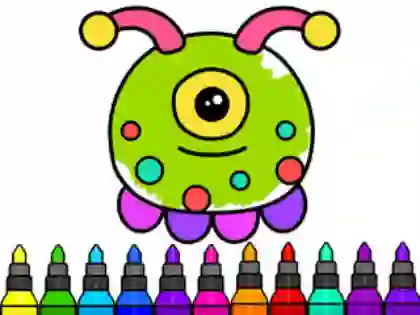 Jwèt Coloring Book: Alien sou entènèt