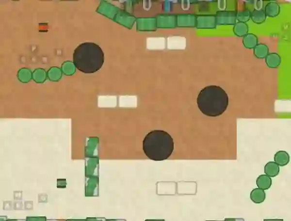 Jwèt 1 2 3 4 Player Tank Game 2D sou entènèt