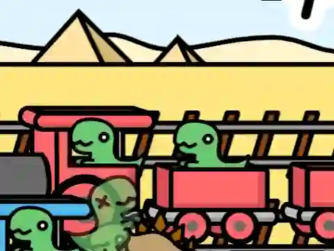 Jwèt Railway Dino sou entènèt