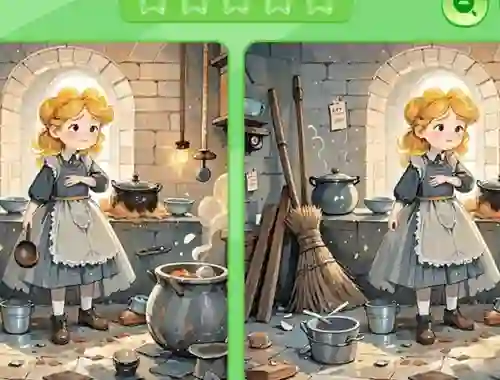 Jwèt Find The Differences: Cinderella sou entènèt