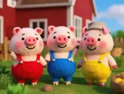 Jwèt Find The Differences: The 3 Little Pigs sou entènèt