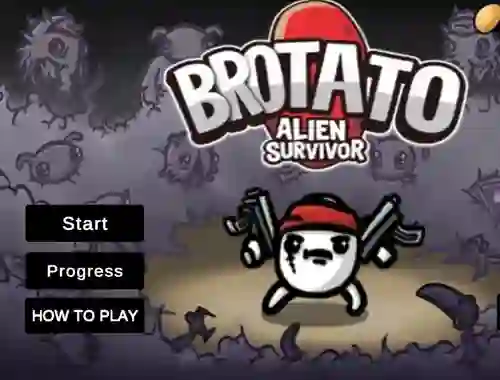 Jwèt Brotato Alien Survivor sou entènèt