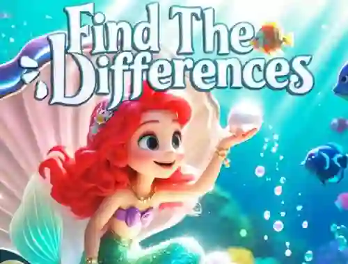 Jwèt Find The Differences: Little Mermaid sou entènèt