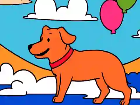 Jwèt Color By Code: Yellow Dog sou entènèt