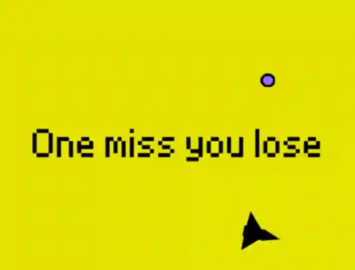 Jwèt One Miss And You Lose sou entènèt