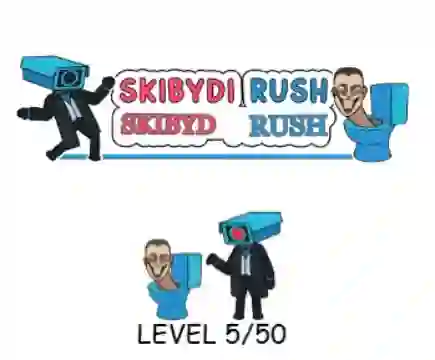 Jwèt Skibydi Rush sou entènèt