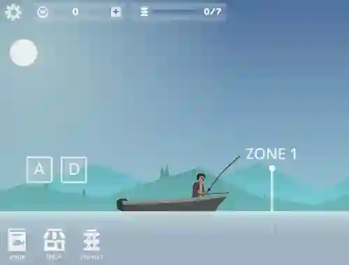 Jwèt Fishing Simulator sou entènèt