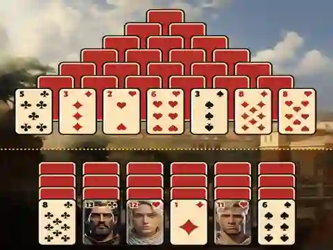 Jwèt Pyramid Solitaire Ancient Rome sou entènèt