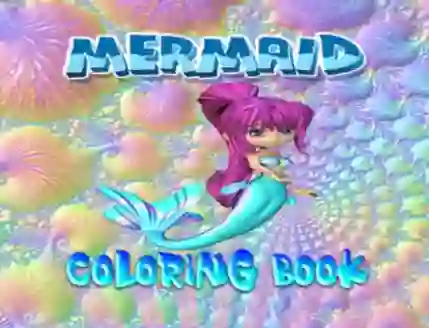 Jwèt Mermaid Coloring Book sou entènèt