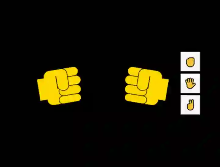 Jwèt Rock Paper Scissors Challenge sou entènèt