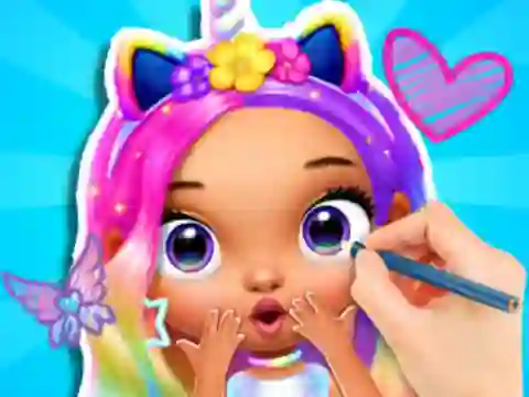 Jwèt Coloring Book: Fashion Barbie Princess sou entènèt