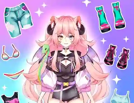 Jwèt Anime Dress Up Moe sou entènèt