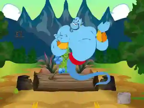 Jwèt Escape From Wonder Genie Land sou entènèt