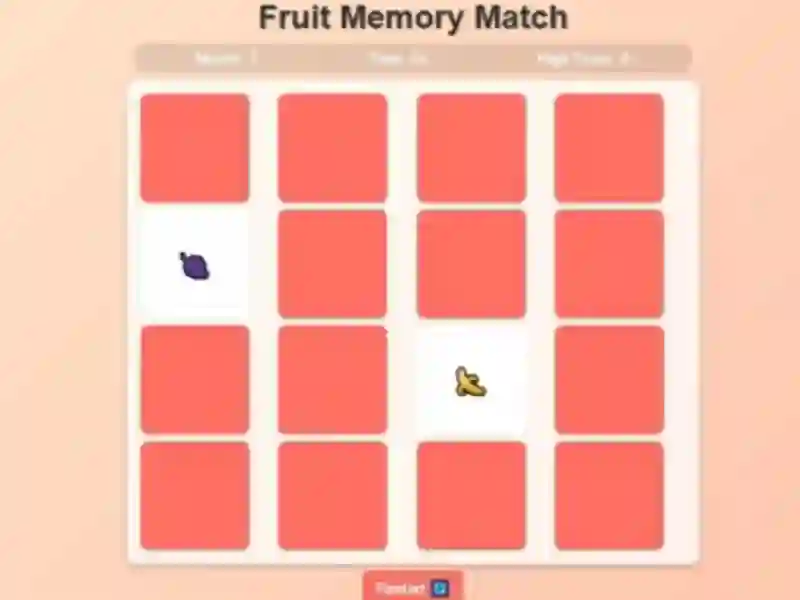 Jwèt Fruit Memory Match sou entènèt
